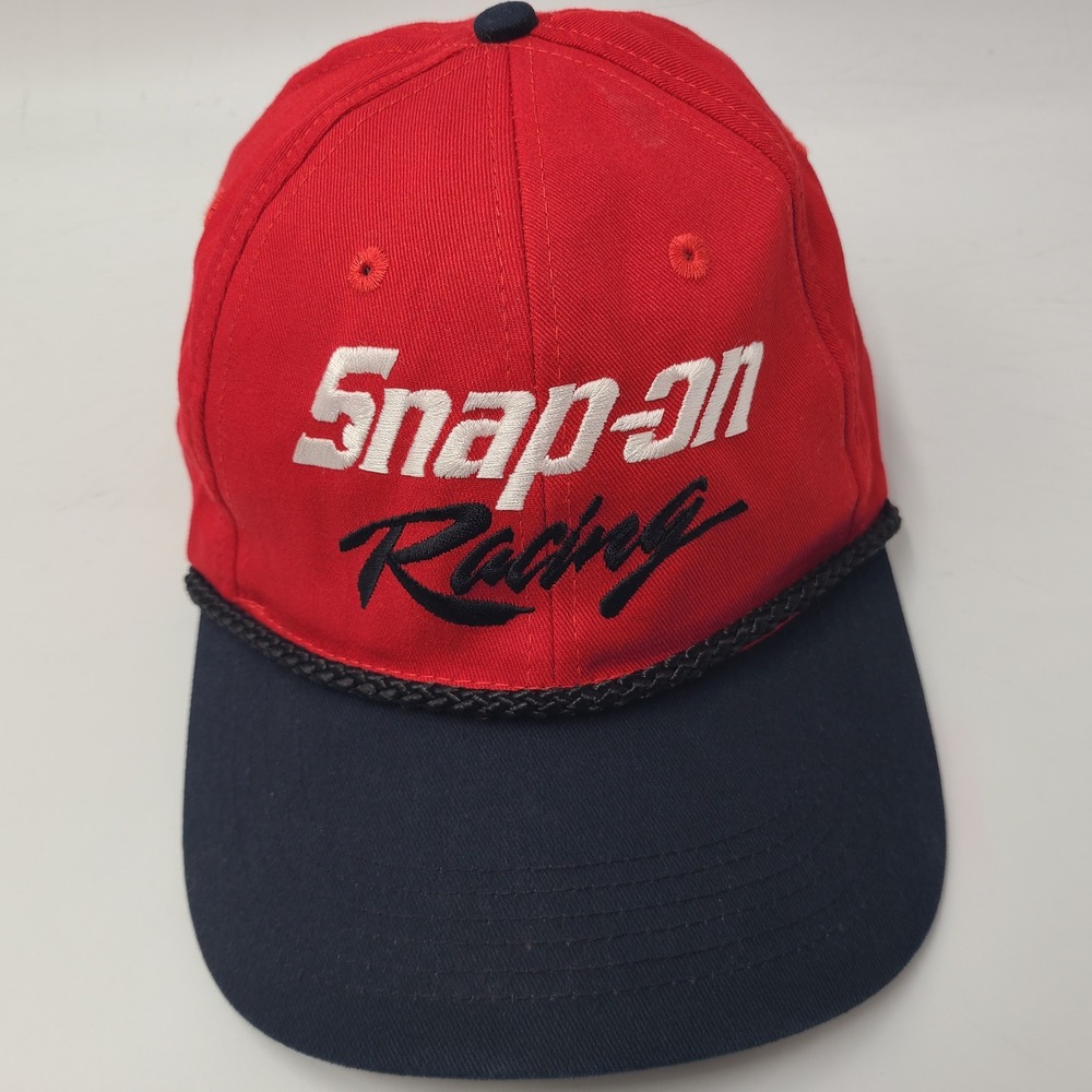 Vintage Snap-on Hat Snapback Red Black Rope Racing Swingster Casual‎ Cotton Men